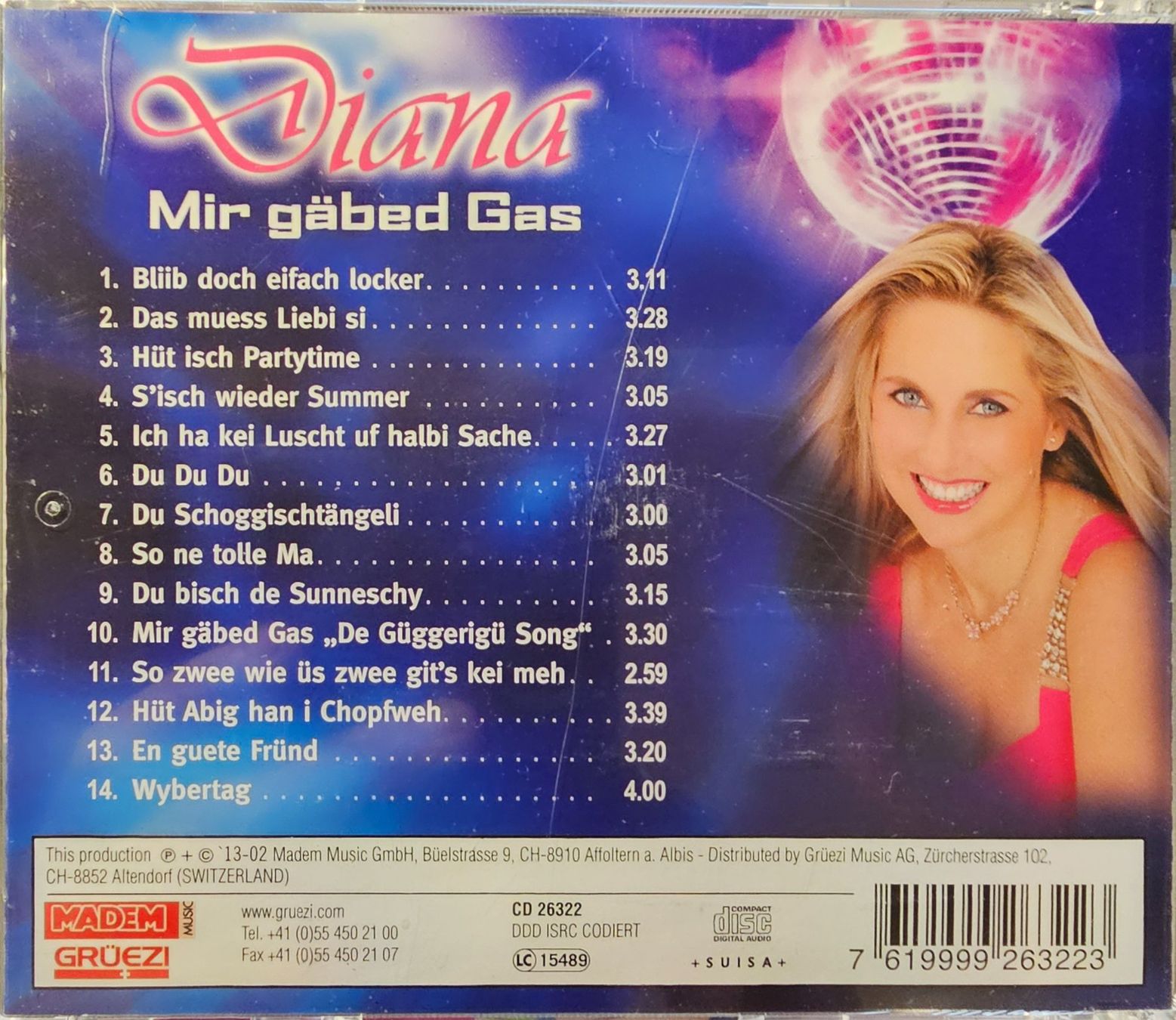 CD: Diana - Mir gäbed Gas – Usato da Wahlen b. Laufen venduto da Cg10 1