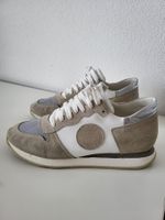 Benci Brothers Damen Ledersneaker, Gr. 39 - Weiss/Hellbraun