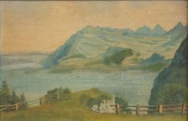 Blick auf die Rigi vom Bürgenstock