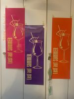 5x Lust auf Sommer,  für Bar oder Schaufenster, 32x100cm