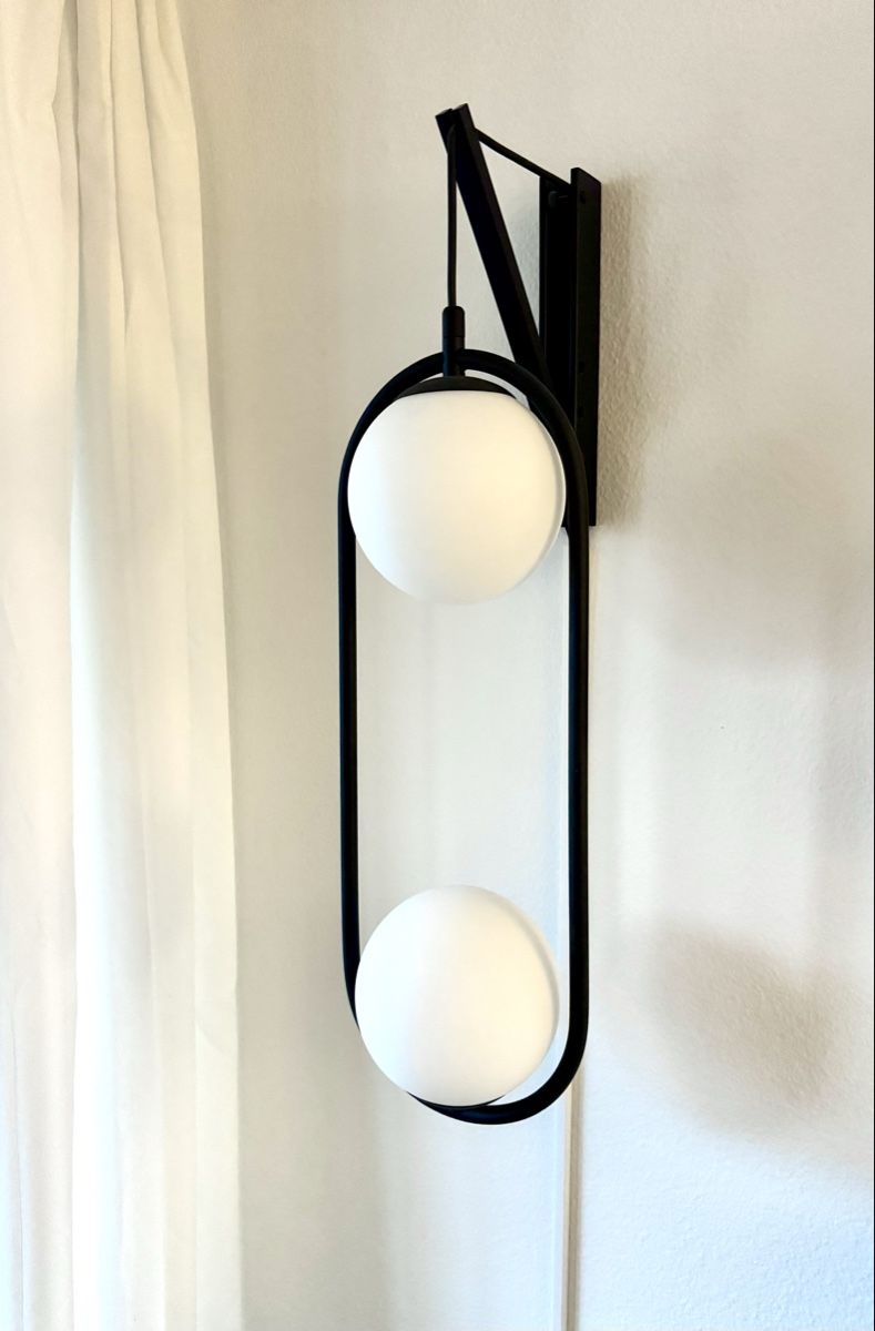 Lampade: Kugellampe mit Wandhalterung schwarz – Nuovo (secondo la descrizione) da Kloten venduto da D-Collector