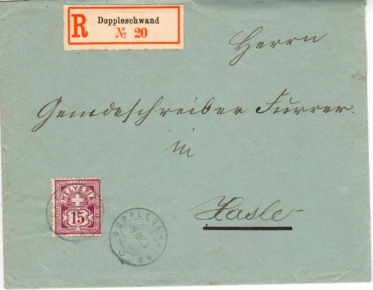 Alle Briefmarken: R - Brief Doppleschwand  1900 nach Hasle – Gebraucht aus Wolhusen von Curver9