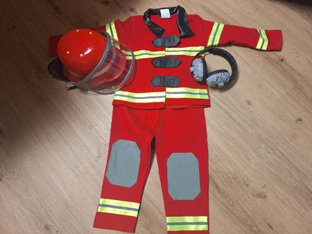 Feuerwehr Kostüm Set (Grösse 104)