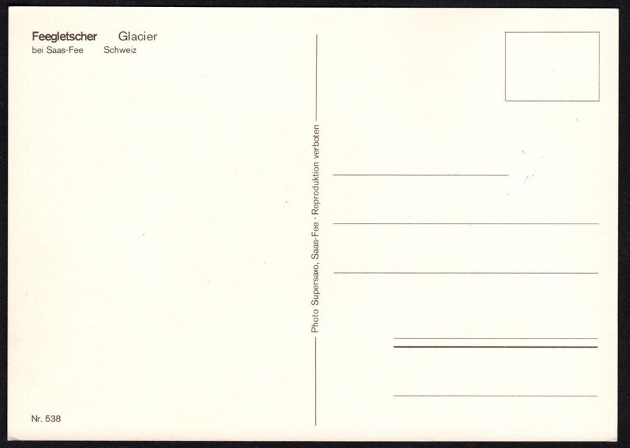Tous les timbres: MK Farben der CH - Gletscherhöhlenblau, Feegletscher – Neuf (Voir description) à Dottikon par haeusibuh5 1