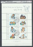 2008 FL, "Wilhelm Busch" - Zusammendruckbogen, ET - Stempel