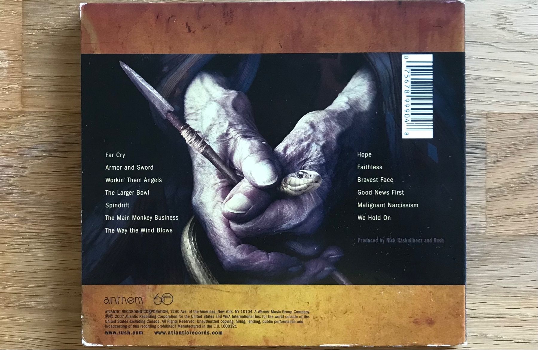 CD: CD RUSH - Snakes & Arrows – Usato da Zürich venduto da tomakomai 1