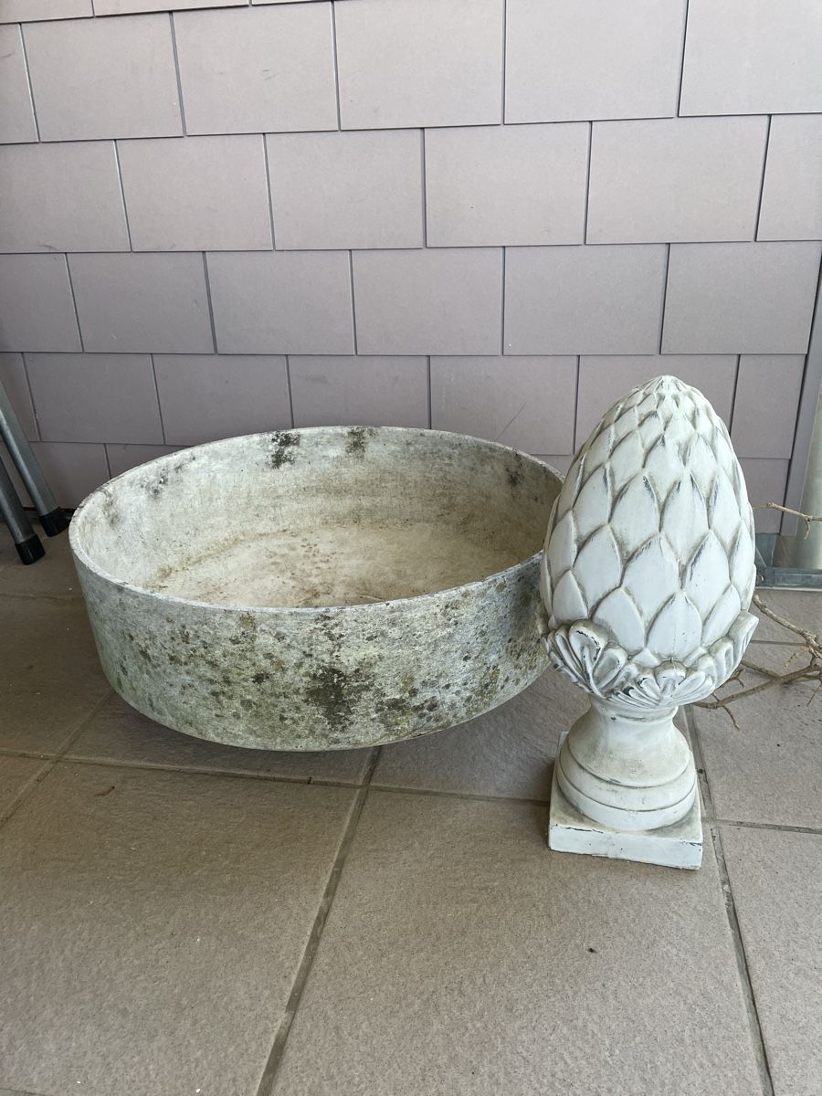 Eternit Vasi per fiori: Willy Guhl Eternit Pflanzschale/Trog – Usato da Fislisbach venduto da ahue