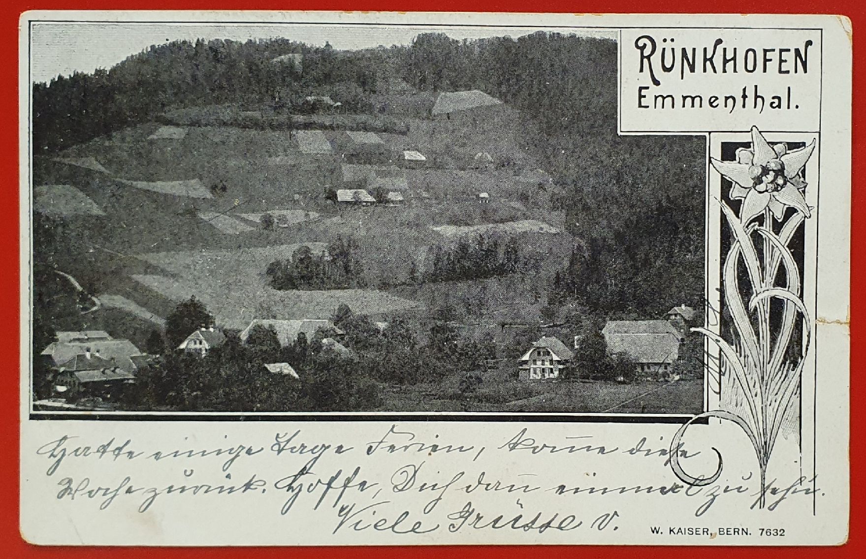 Cartoline postali: Rünkhofen 1904 – Usato da Kreuzlingen venduto da Rschweiz1