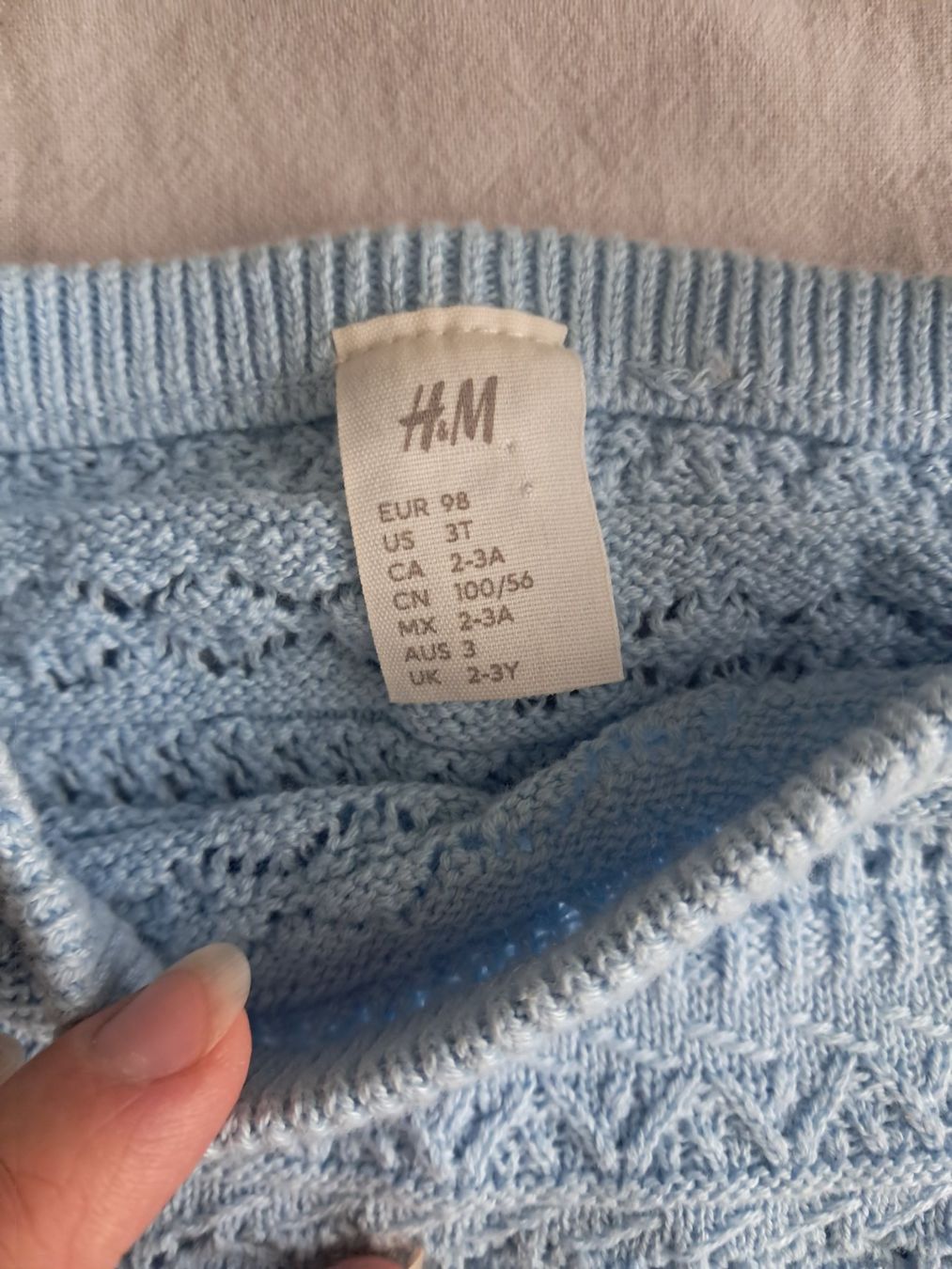 H&M Vestiti & Gonne: Neu H&M 2-teiliges Set in Musterstrick, Gr 98 – Nuovo (secondo la descrizione) da Adliswil venduto da muesli_huesli 2