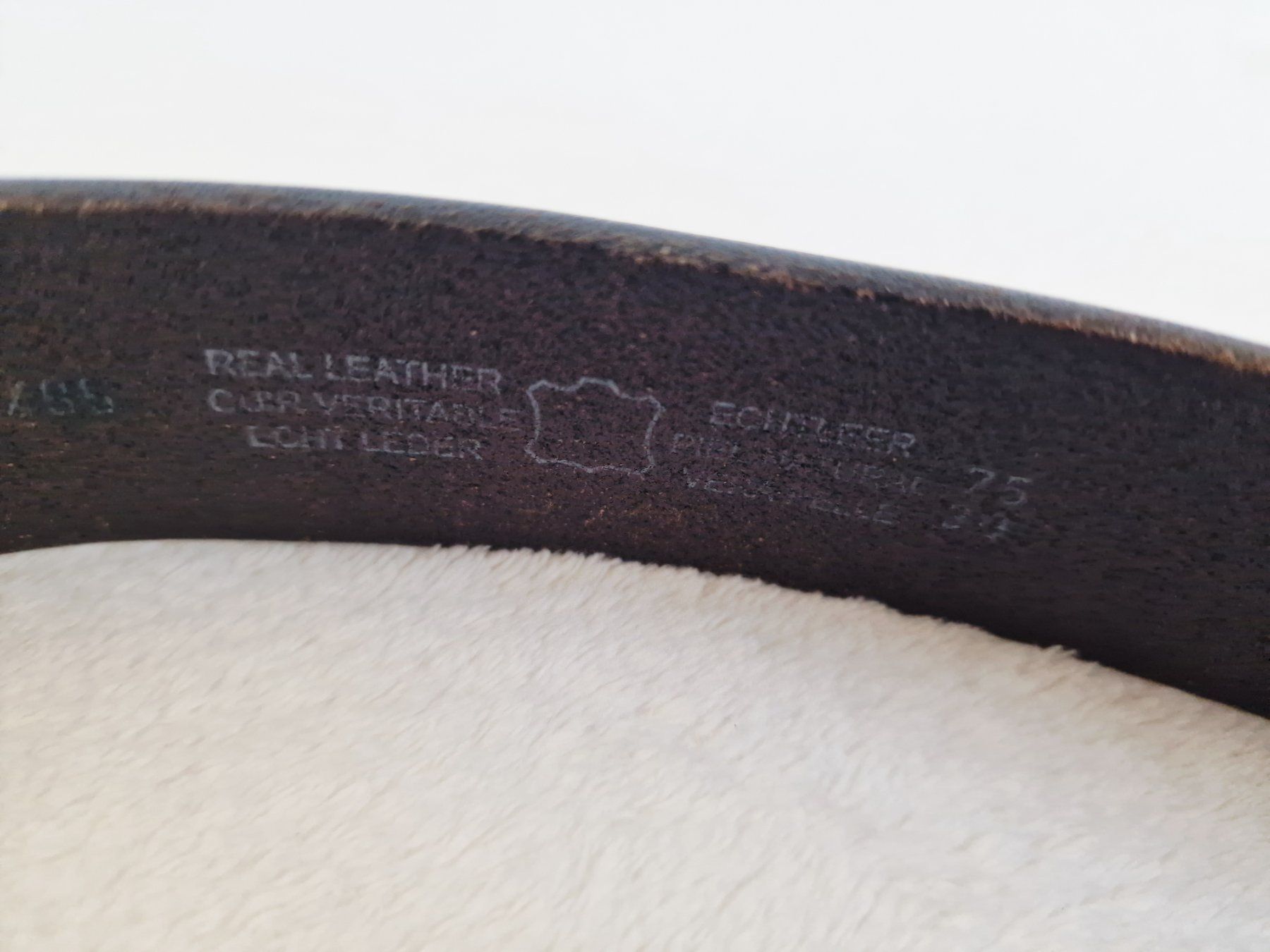 Cinture: Damen Echt Leder Gürtel 75 Braun – Usato da Hallau venduto da CHACLA 3