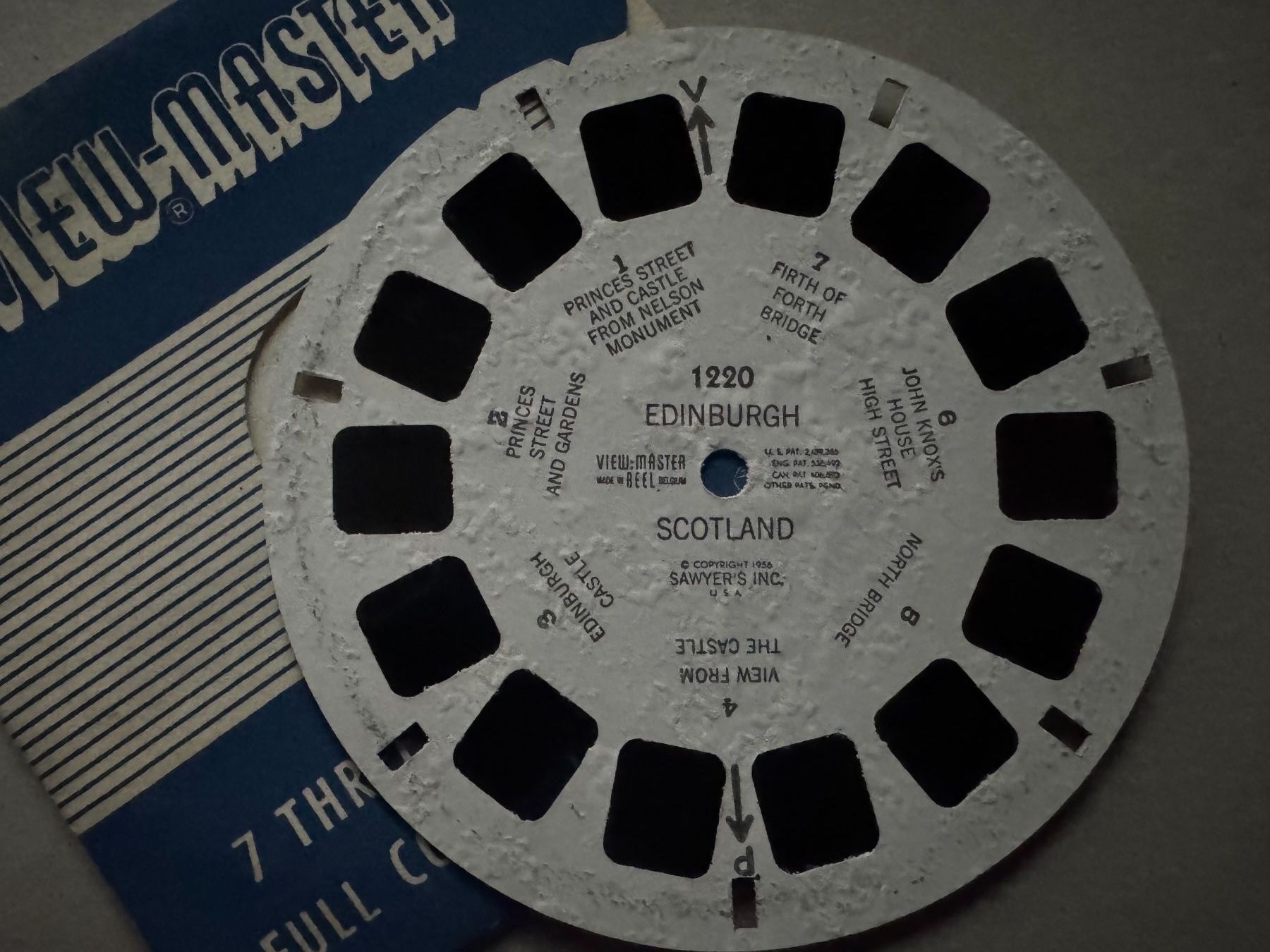 View-master Giocattoli: View-Master 3D: Nr. 1220 EDINBURGH SCOTLAND – Usato da Tegerfelden venduto da siebenmacky 2