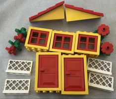 15-teilig Vintage LEGO Türen Fenster Häge Blumen
