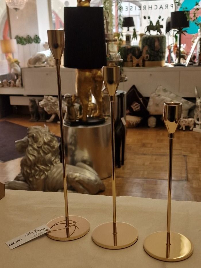 Kerzenständer: Design Kerzenständer Gold Optik – Neu und originalverpackt aus Schaffhausen von AtelierPudesco 1
