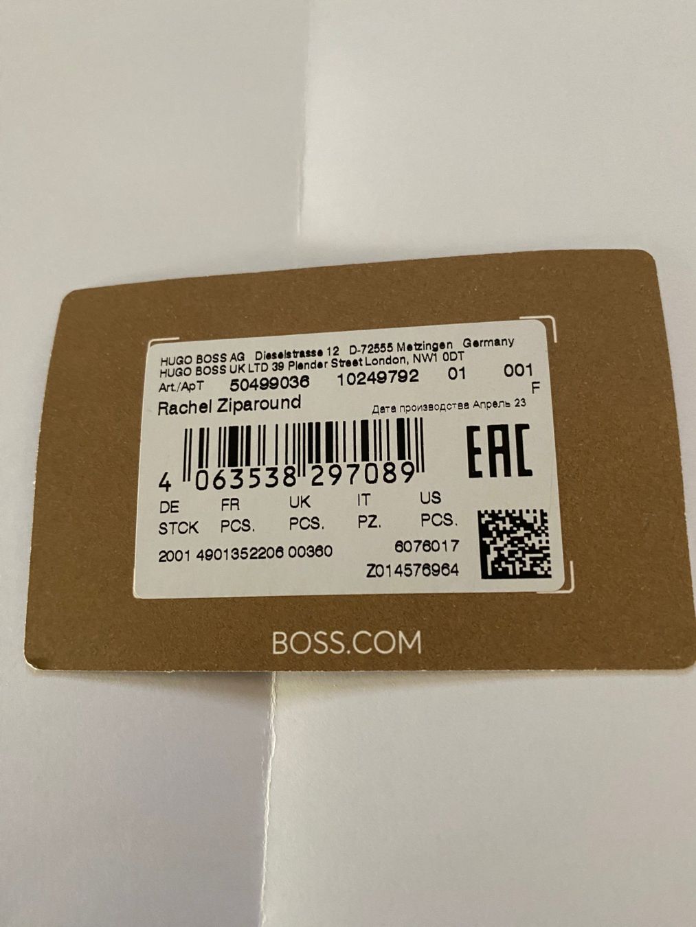 Hugo Boss Portamonete: BOSS LENAH GELDBÖRSE LEDER 19 CM – Nuovo (secondo la descrizione) da Allenwinden venduto da Obalu 3