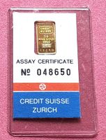 CREDIT SUISSE - 1 GRAMM - N° 48650