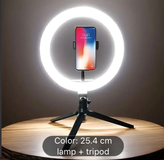 Flash: Dimmable 25.4cm LED Ring Light with Adjustable Color – Usato da Glattbrugg venduto da ele_dj5t