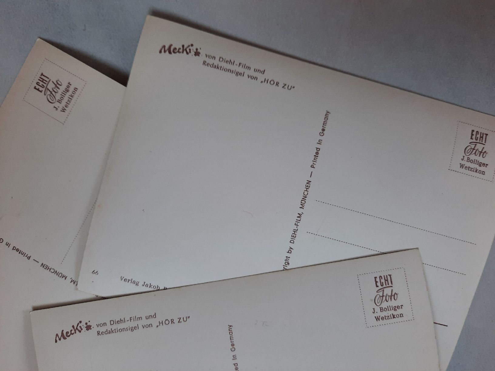 Giocattoli: MECKI  3 CARTES POSTALES, vers 1950 – Usato da Le Locle venduto da marylise01 4