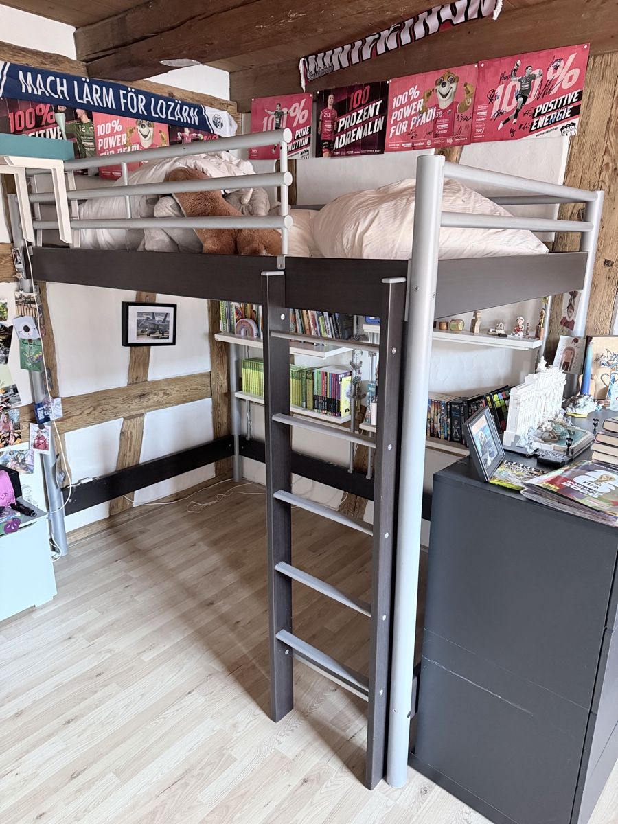 Betten: Hasena Maxi Hochbett 120 x 200 – Gebraucht aus Hettlingen von makuwo