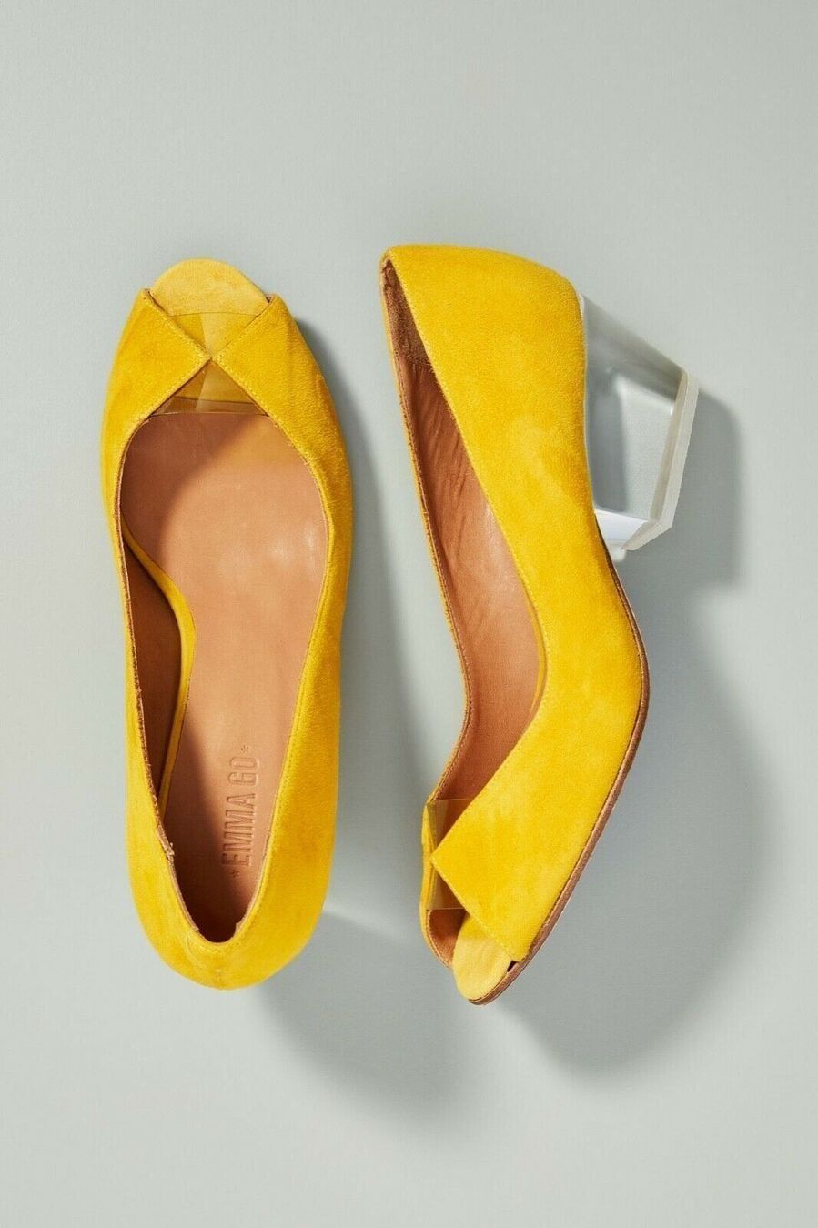 Damenschuhe: Emma Go peep toe pumps gelb Gr. 39 – Neu (gemäss Beschreibung) aus Brütten von Style-Snob