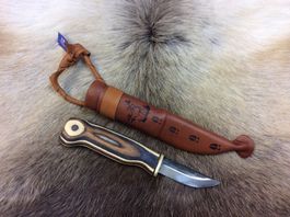 Jagdmesser aus Finnland - Im Zebra look by Kauko Raatiniemi