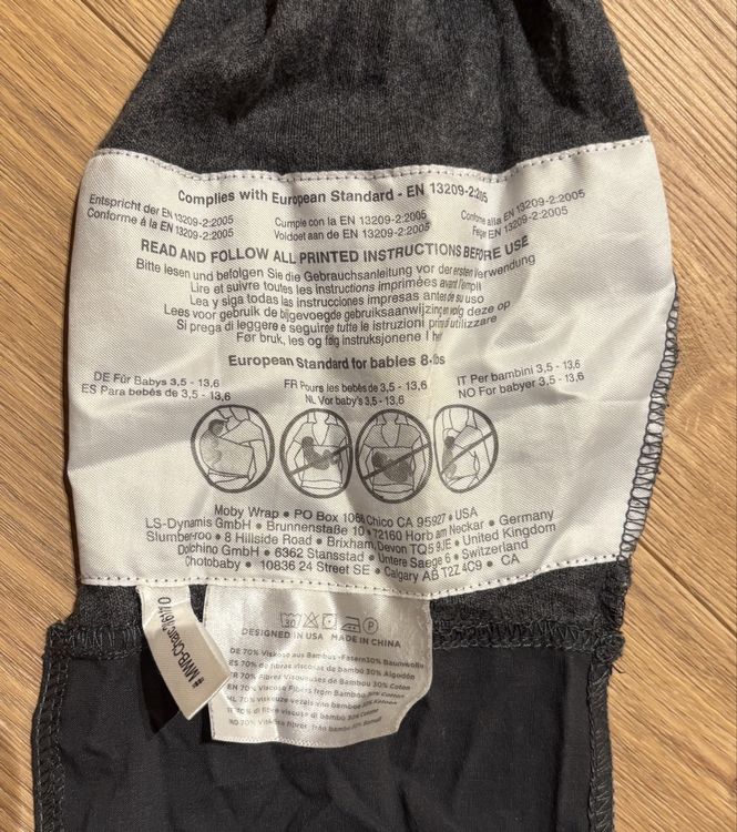 Moby Wrap Babytragetuch in extra lang! (Gebraucht) in Balzers für CHF 5 ...
