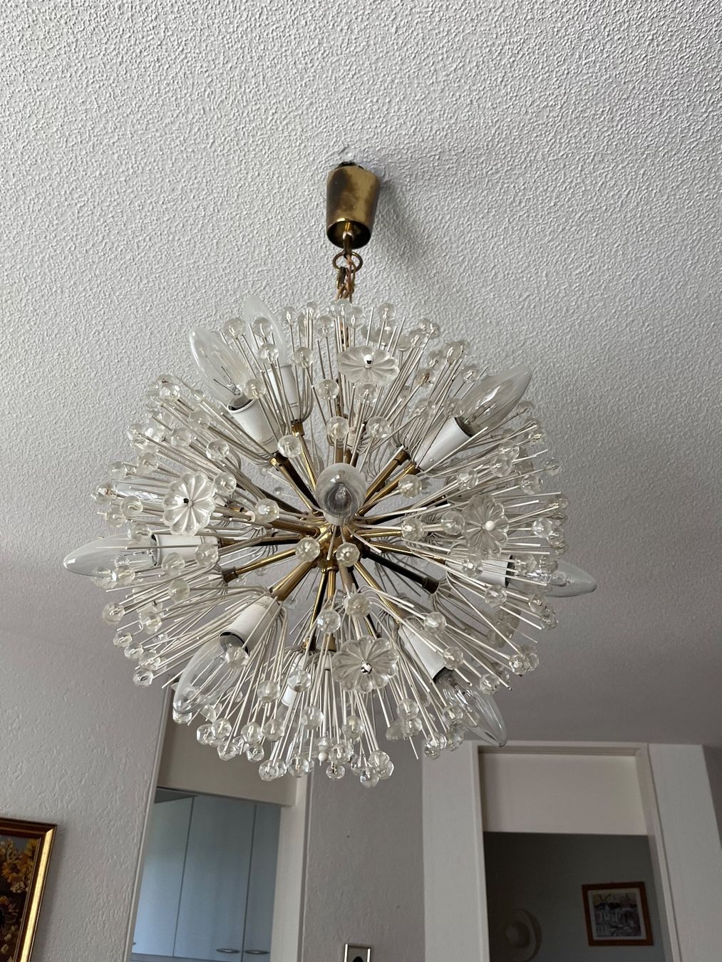 Lampadari & plafoniere: Kronleuchter Kugelform mit Glaselementen – Usato da Münchenbuchsee venduto da Lucy415 2