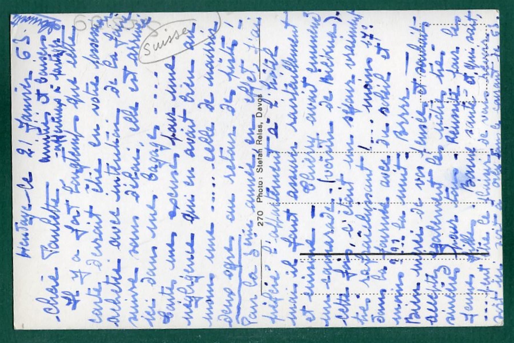Cartoline postali: Davos, 4 Ansichten, 1963, ungelaufen – Usato da Sargans venduto da Hausi1951 1