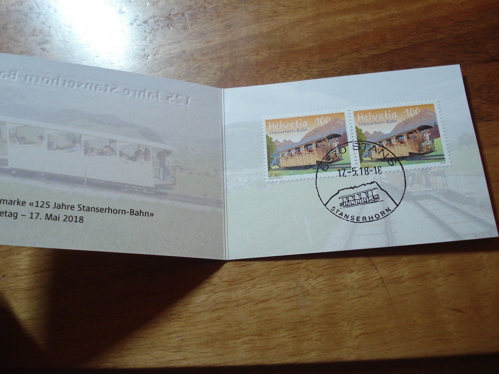 Tous les timbres: Booklet 2018. Stanserhorn-Bahn, ET-o – D'occasion à Niederwil AG par morostahu 1