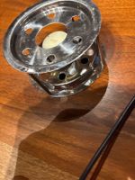 Stövchen aus Edelstahl mit Teelicht