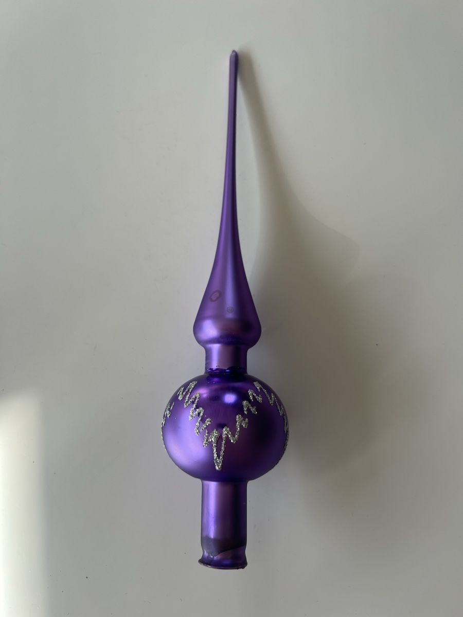 Tutte le decorazioni: Violett Weihnachts Baumspitze  – Usato da Uerikon venduto da Saffagirl