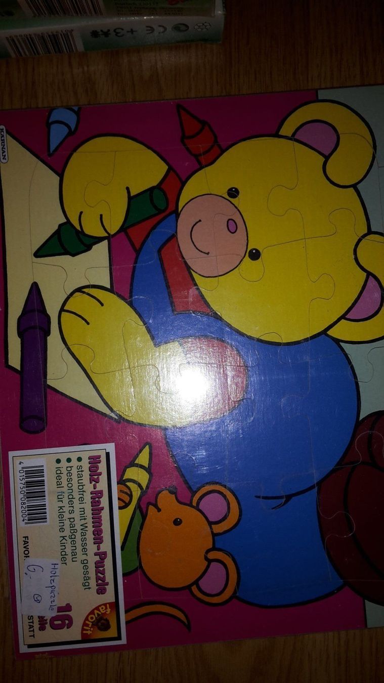 Puzzles: Holzpuzzle 16tlg Bär – Neuf avec emballage d'origine à Schwarzenburg par Flamingo07