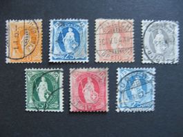 Stehende Helvetia, v.a. 1907, gestempelt
