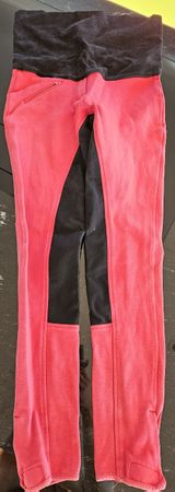 Umstands Reithose rot Gr. 36 Kniebesatz Fullgrip