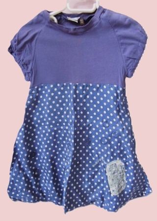 edles IKKS Kleid Gr. 110 116 Seide/Coton L59cm hoher NP