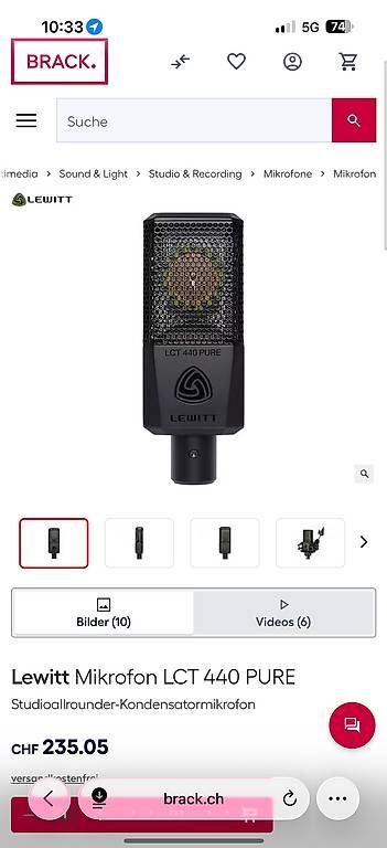 Microfoni: Micro Lewitt 440 pure neuf – Usato da Semsales venduto da luc_zb8q 2
