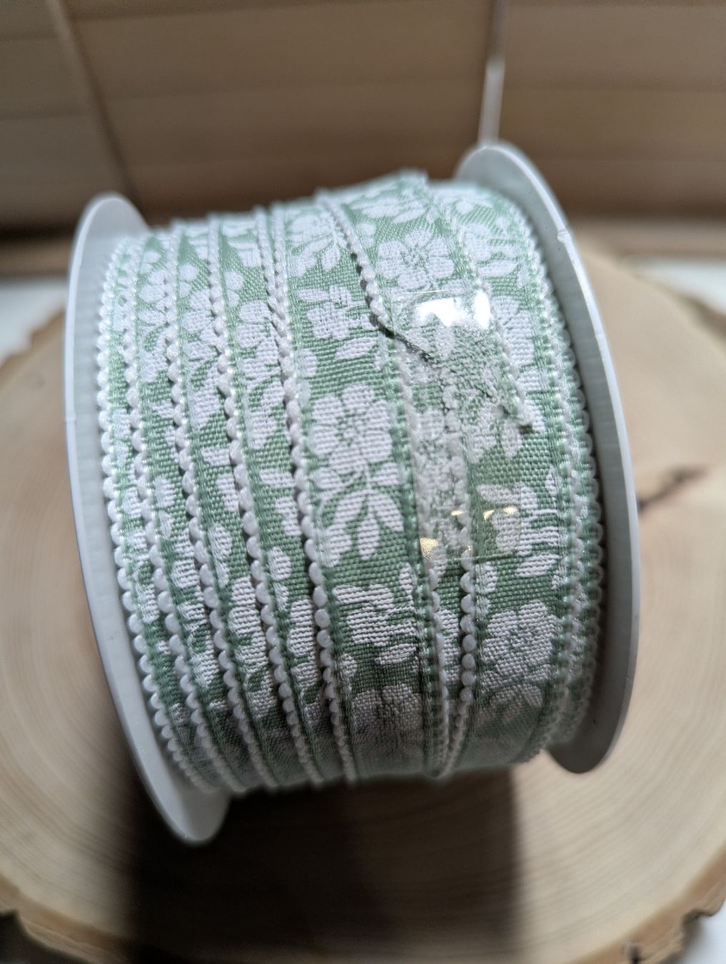 Nastri decorativi: Band Deko mint weiss – Nuovo e nell'imballaggio originale da Bettlach venduto da Costmiri 1