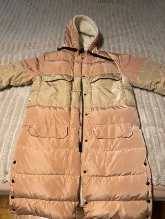 Jacke mit Kapuze, Grösse 34 Beige/Rosa