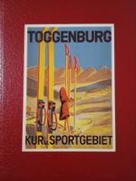 Plakatkarte Affiche Toggenburg Sportgebiet