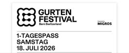 Gurten Festival 1-Tag Pass Samstag 18. Juli 2026