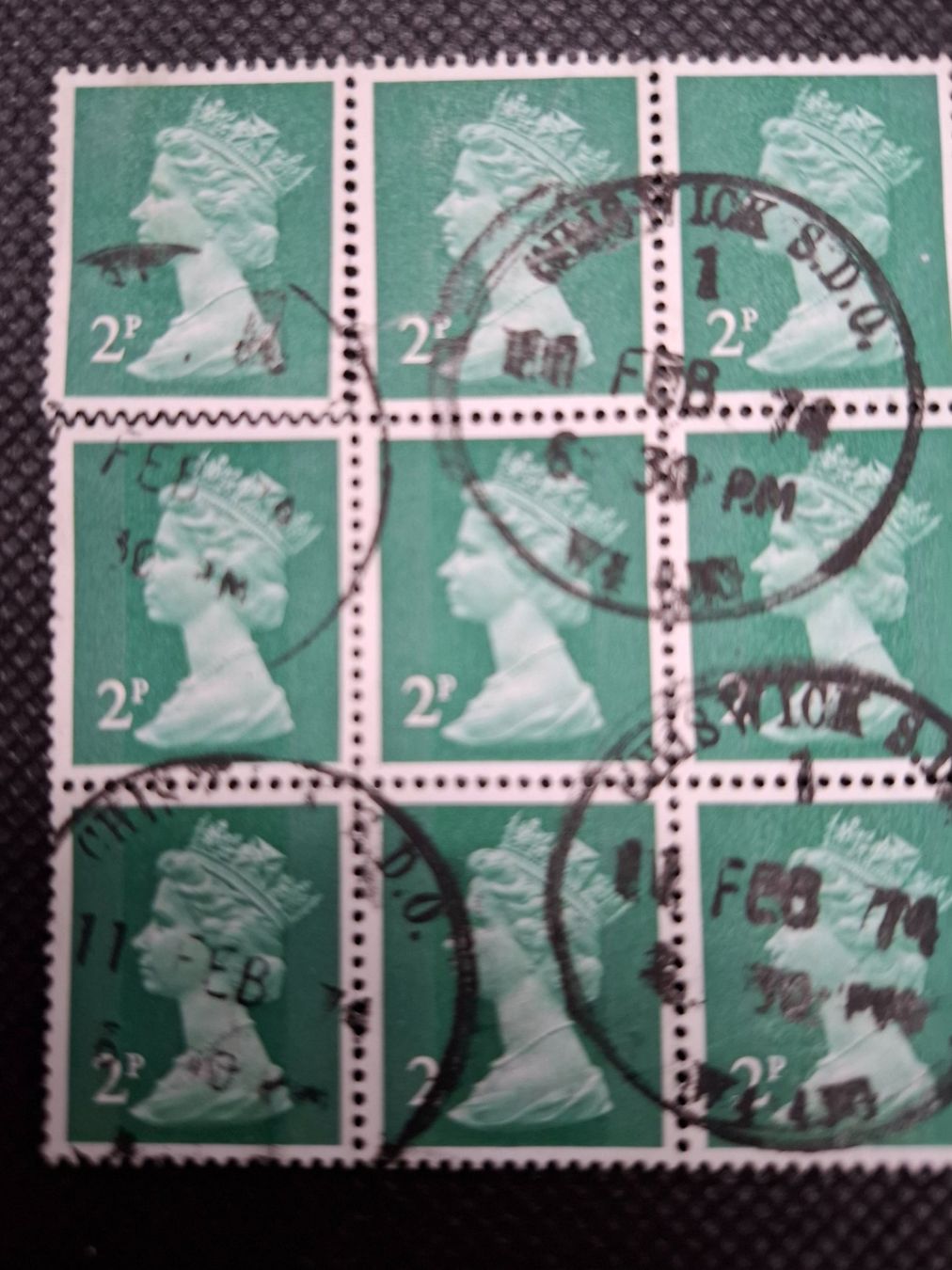 Alle Briefmarken: England  9er Block     /   362 – Gebraucht aus Rümlang von coh_87ww 2