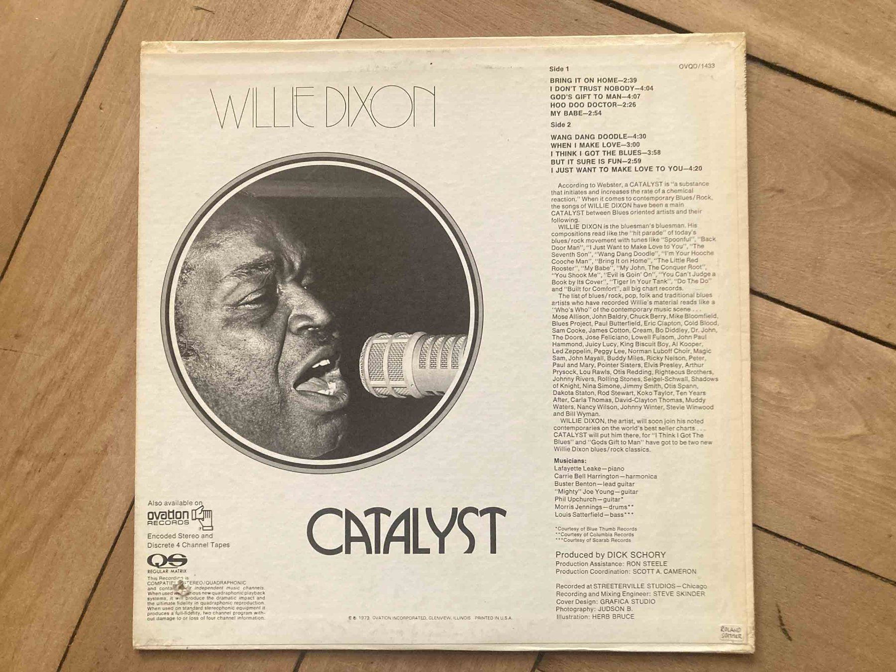Schallplatten: Willie Dixon - Catalyst 1973 US. 1st Press Quadro – Gebraucht aus Luzern von Needful_Things 1