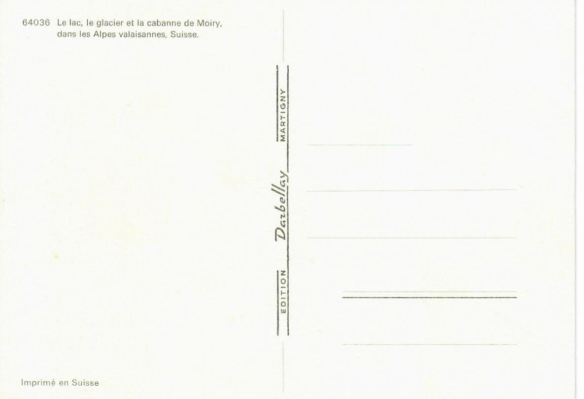 Cartes postales: Moiry - Staudamm – D'occasion à Hochdorf par Ziegel-16 1