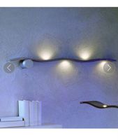 LED Wandleuchte “Fluid” 110 cm – Aluminium – modernes Design