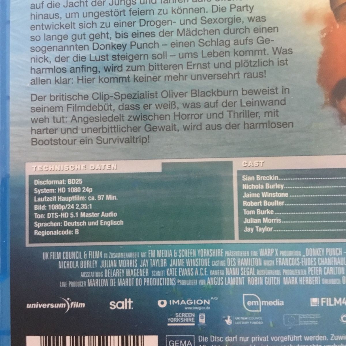 Alle DVDs: Donkey Punch Blu Ray – Neu (gemäss Beschreibung) aus Blauen von berlingo65 2