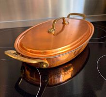 Stöckli Netstal Swiss Made Kupfer Pfanne m. Deckel