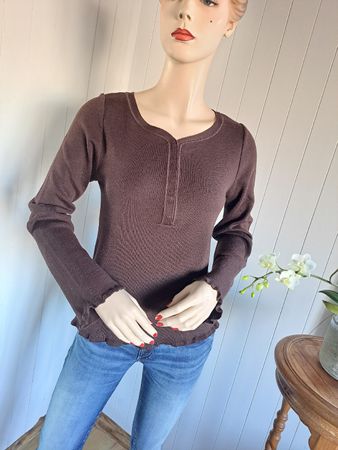 STEFANEL Feinstrickpullover Pullover Pulli Feinripp L