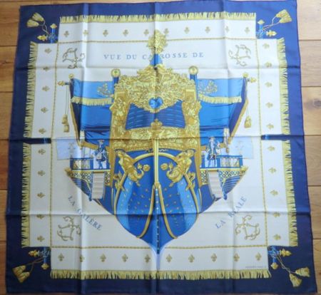 Foulard HERMES vintage "LA REALE"
