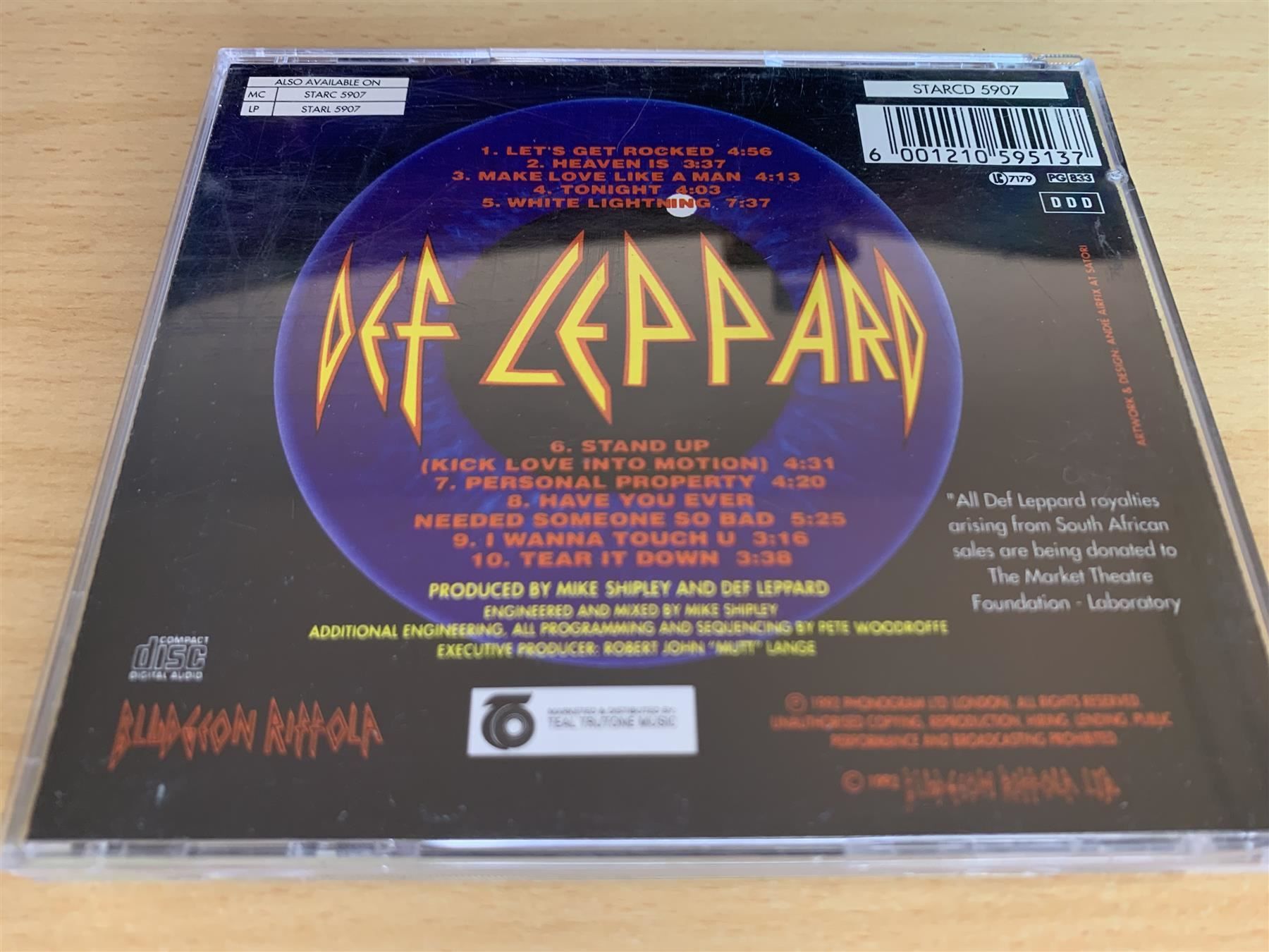 CD: Def Leppard – Adrenalize – Usato da Rikon im Tösstal venduto da Alpenmutz 1