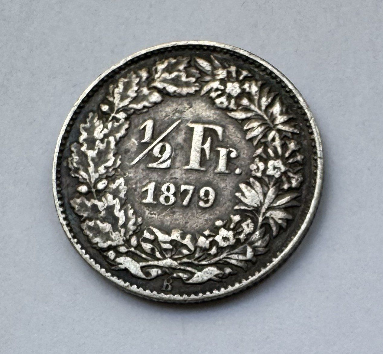 Tutti le monete: 1879 50 Rappen -vz – Usato da Kirchberg SG venduto da Zenhad69