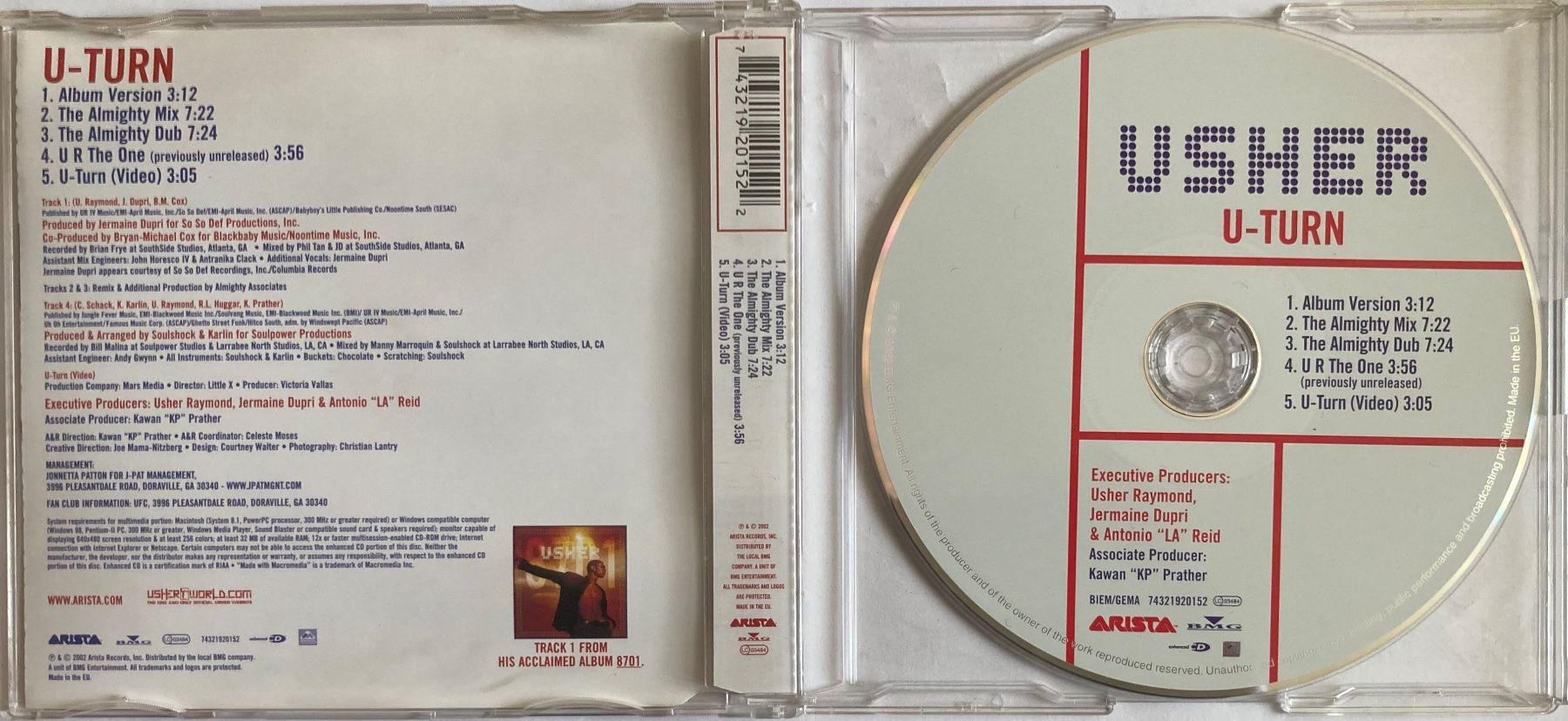 CDs: USHER - U-TURN – D'occasion à Poliez-Pittet par Newtown-Records 1